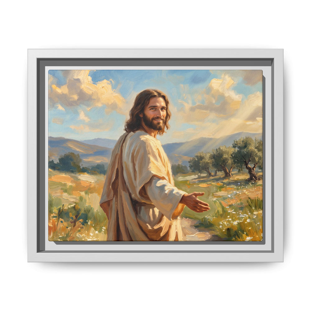 Running to Jesus – Framed Canvas