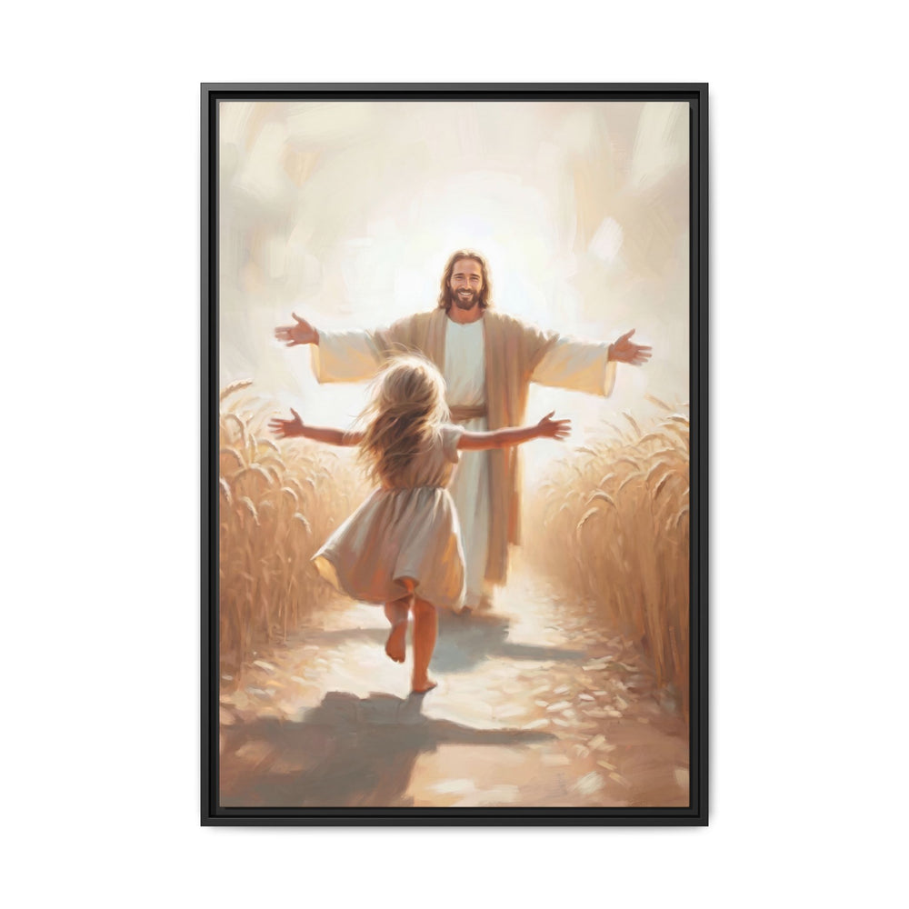 With Open Arms – Framed Canvas