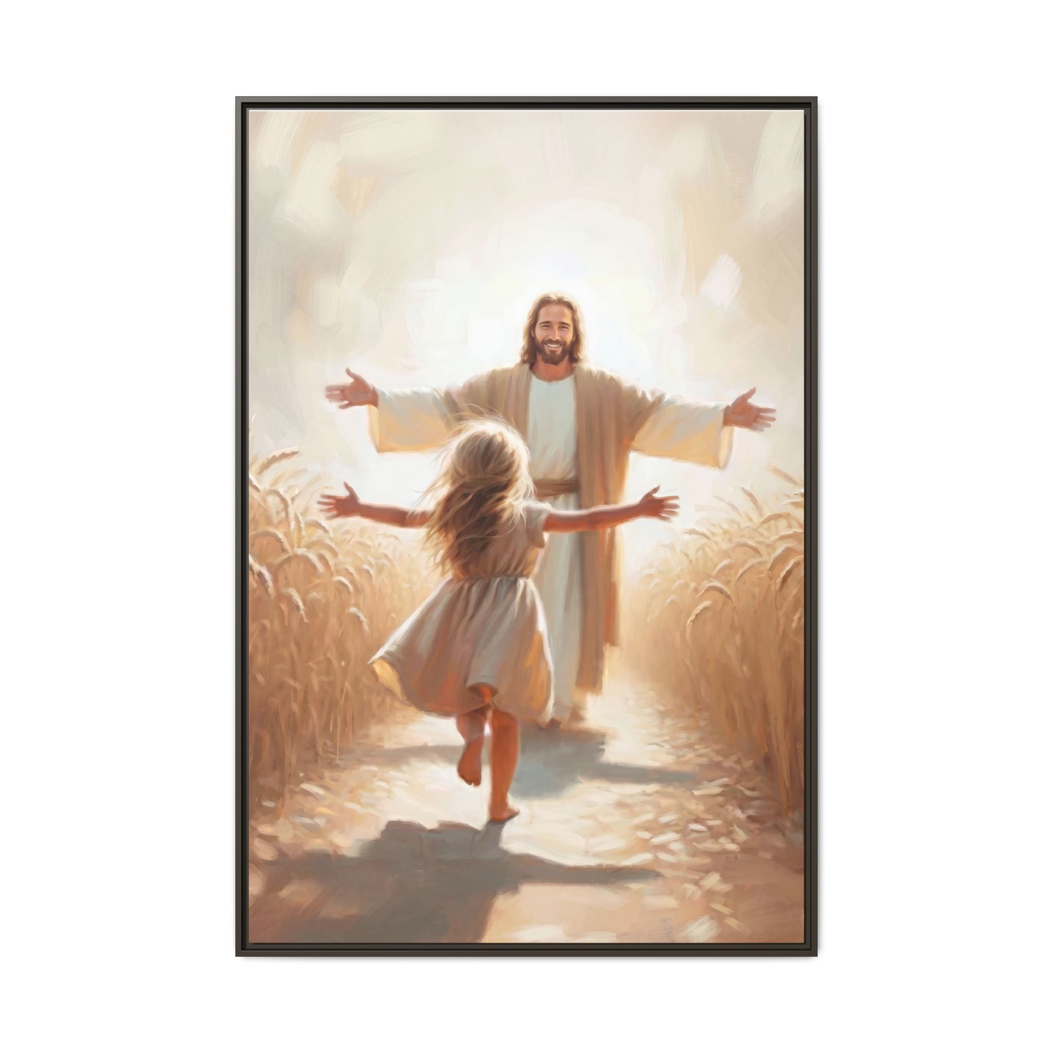 With Open Arms – Framed Canvas