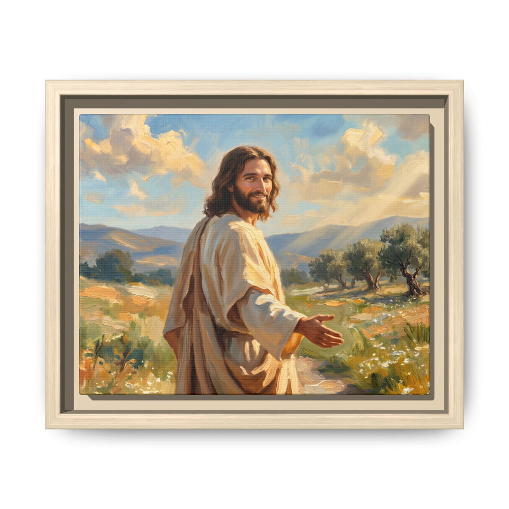 Running to Jesus – Framed Canvas