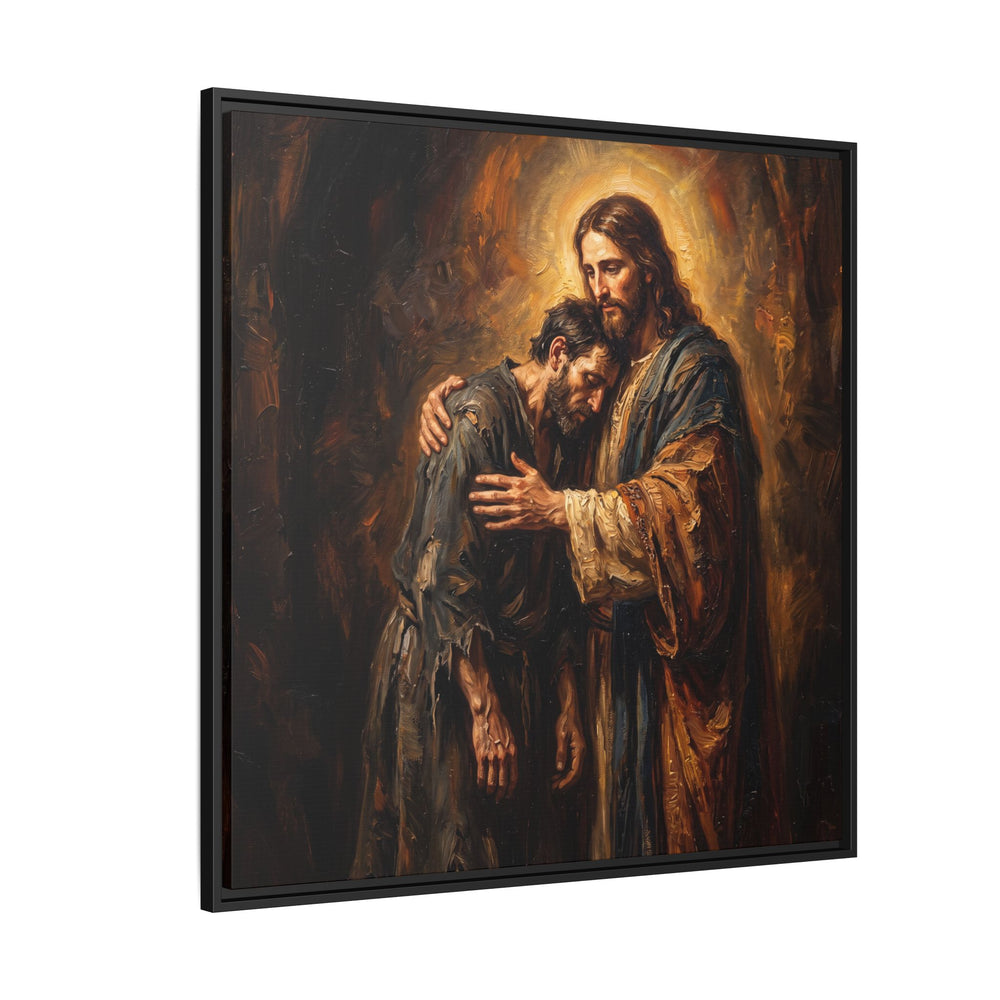 The Embrace of Christ – Framed Canvas