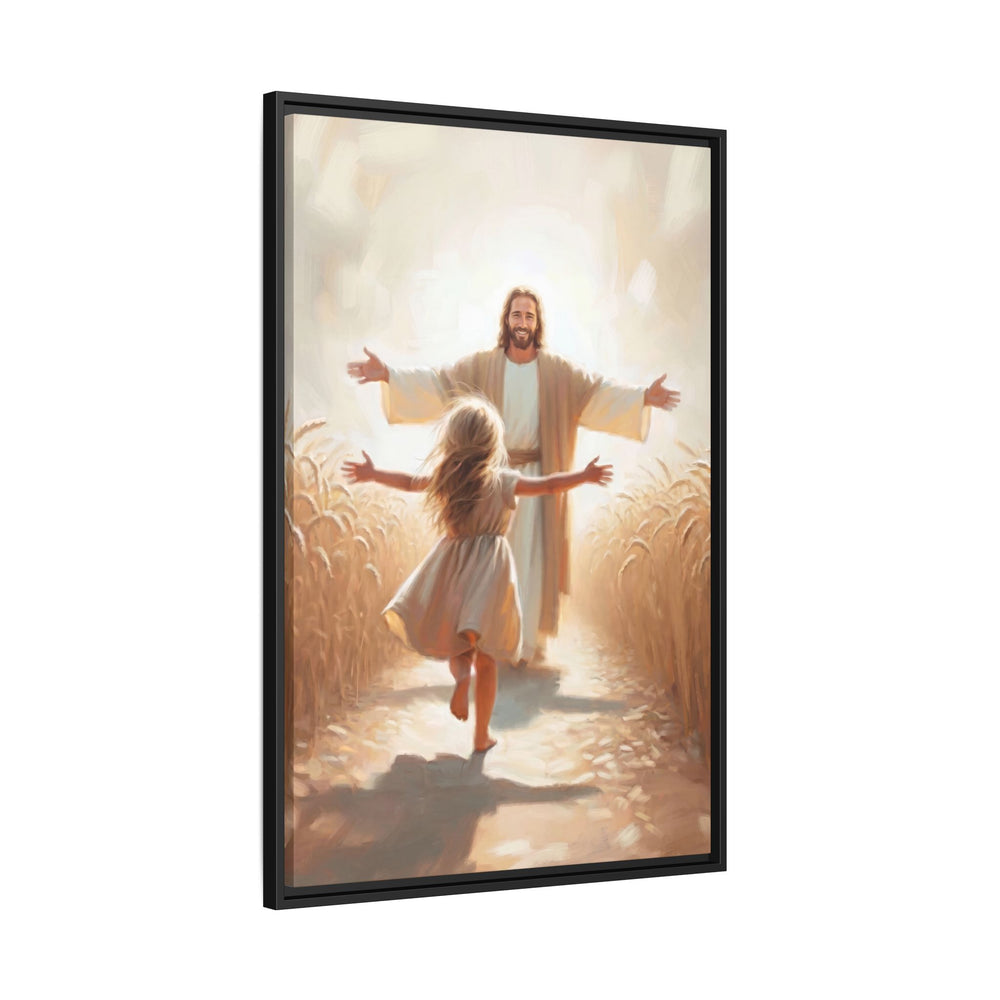 With Open Arms – Framed Canvas