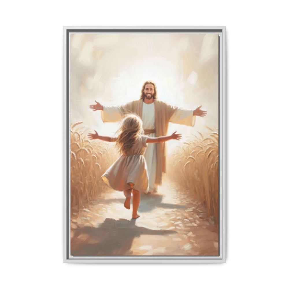 With Open Arms – Framed Canvas