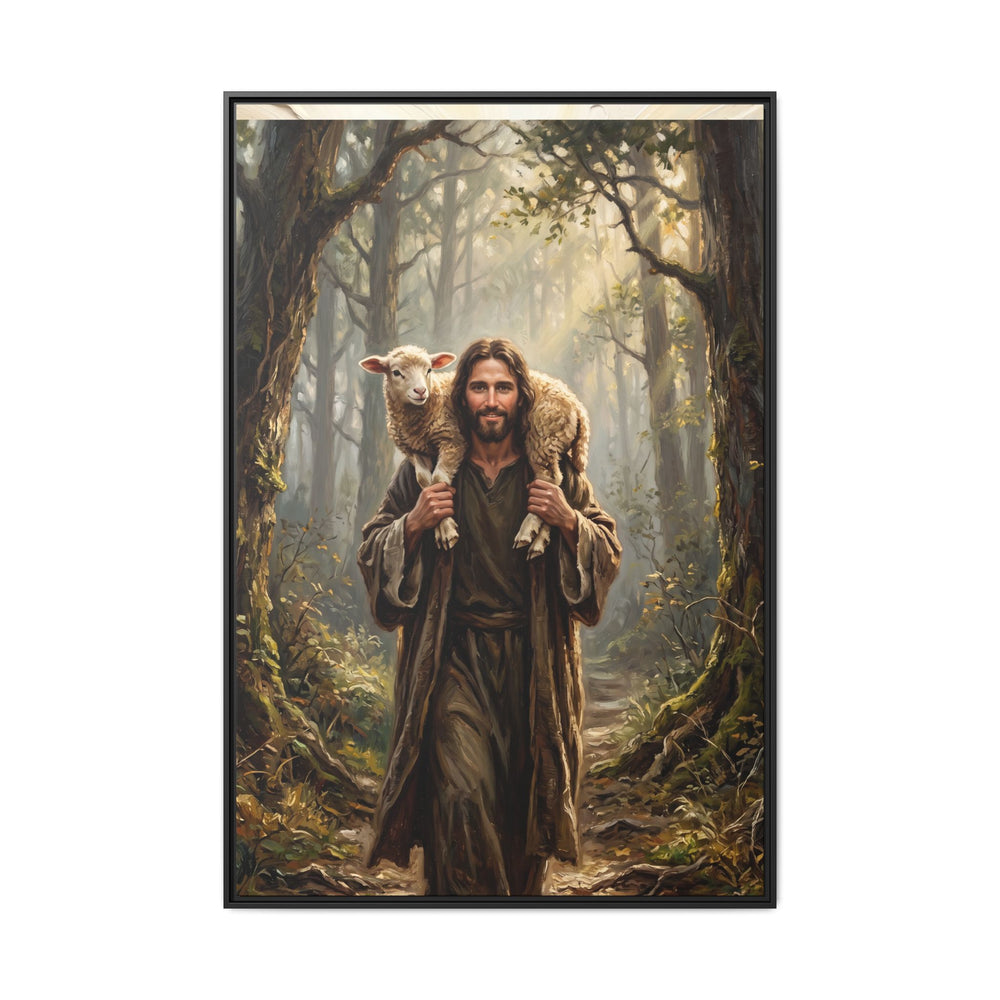 Jesus and the Child – Framed Canvas