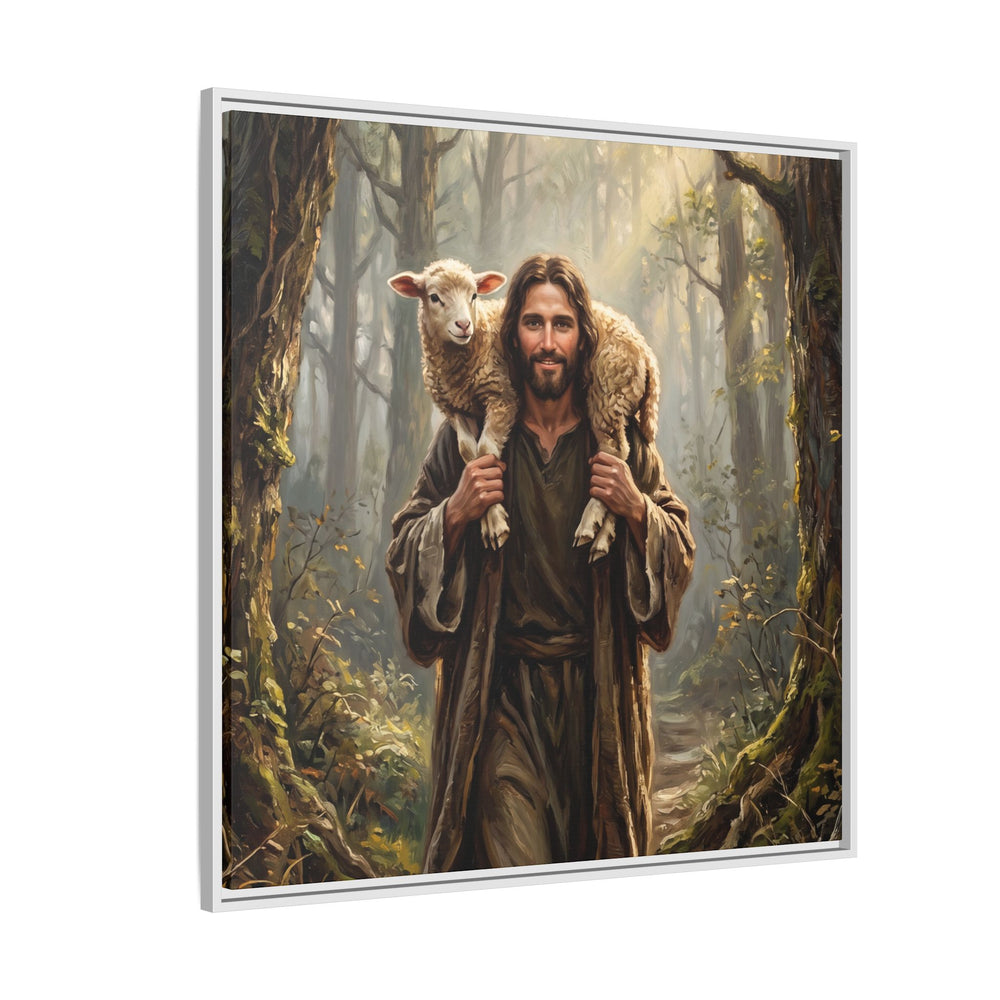Jesus and the Child – Framed Canvas