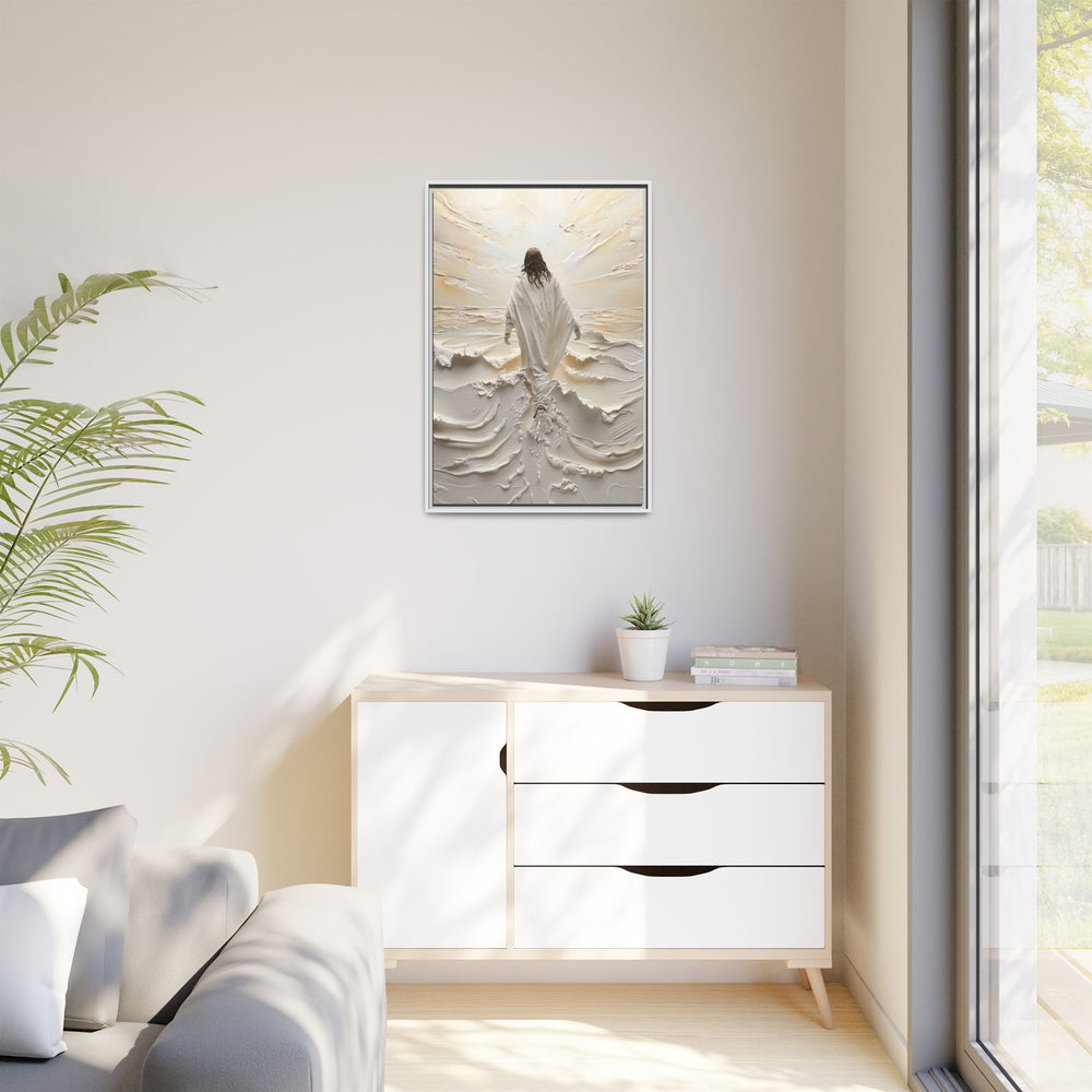 Christ Upon the Waves – Framed Canvas