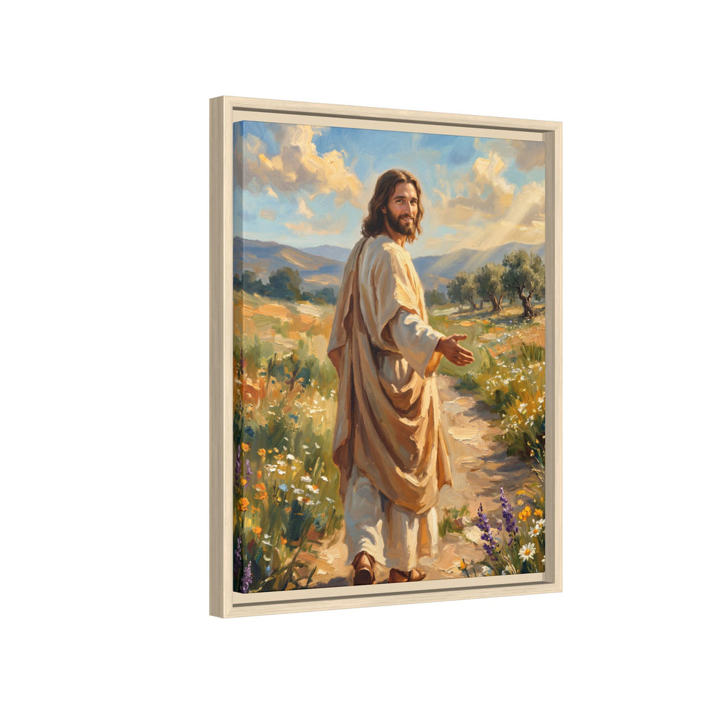 Running to Jesus – Framed Canvas