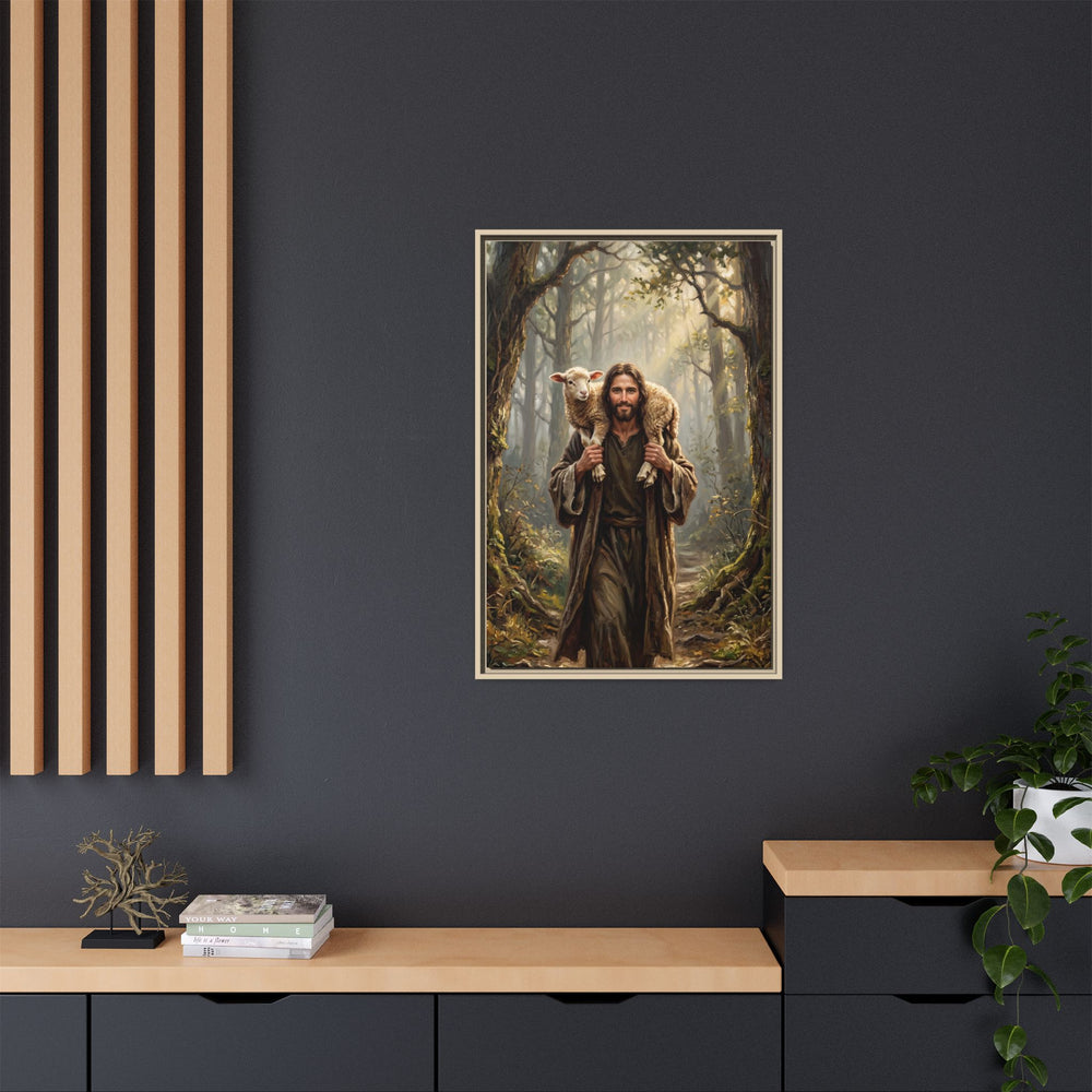Jesus and the Child – Framed Canvas