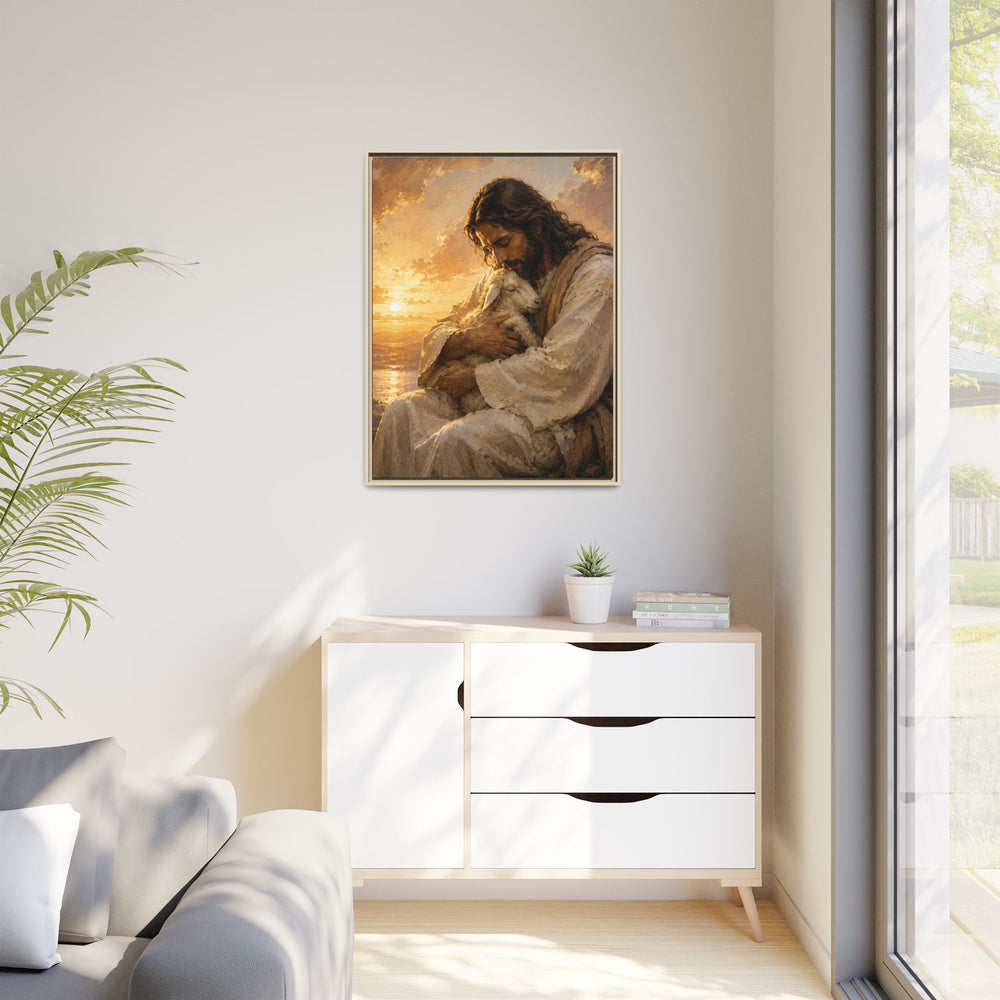 Comfort in His Presence – Framed Canvas