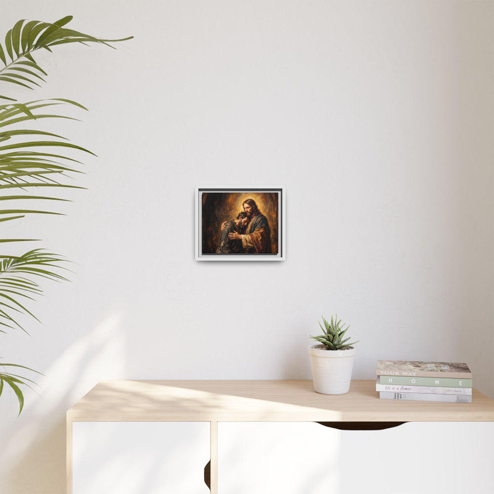 The Embrace of Christ – Framed Canvas