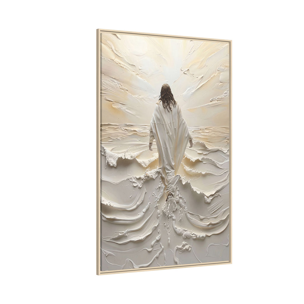 Christ Upon the Waves – Framed Canvas