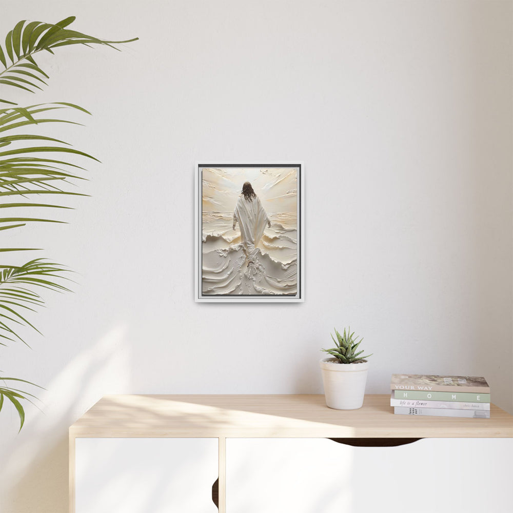 Christ Upon the Waves – Framed Canvas
