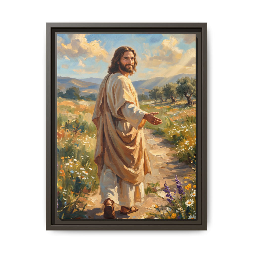 Running to Jesus – Framed Canvas