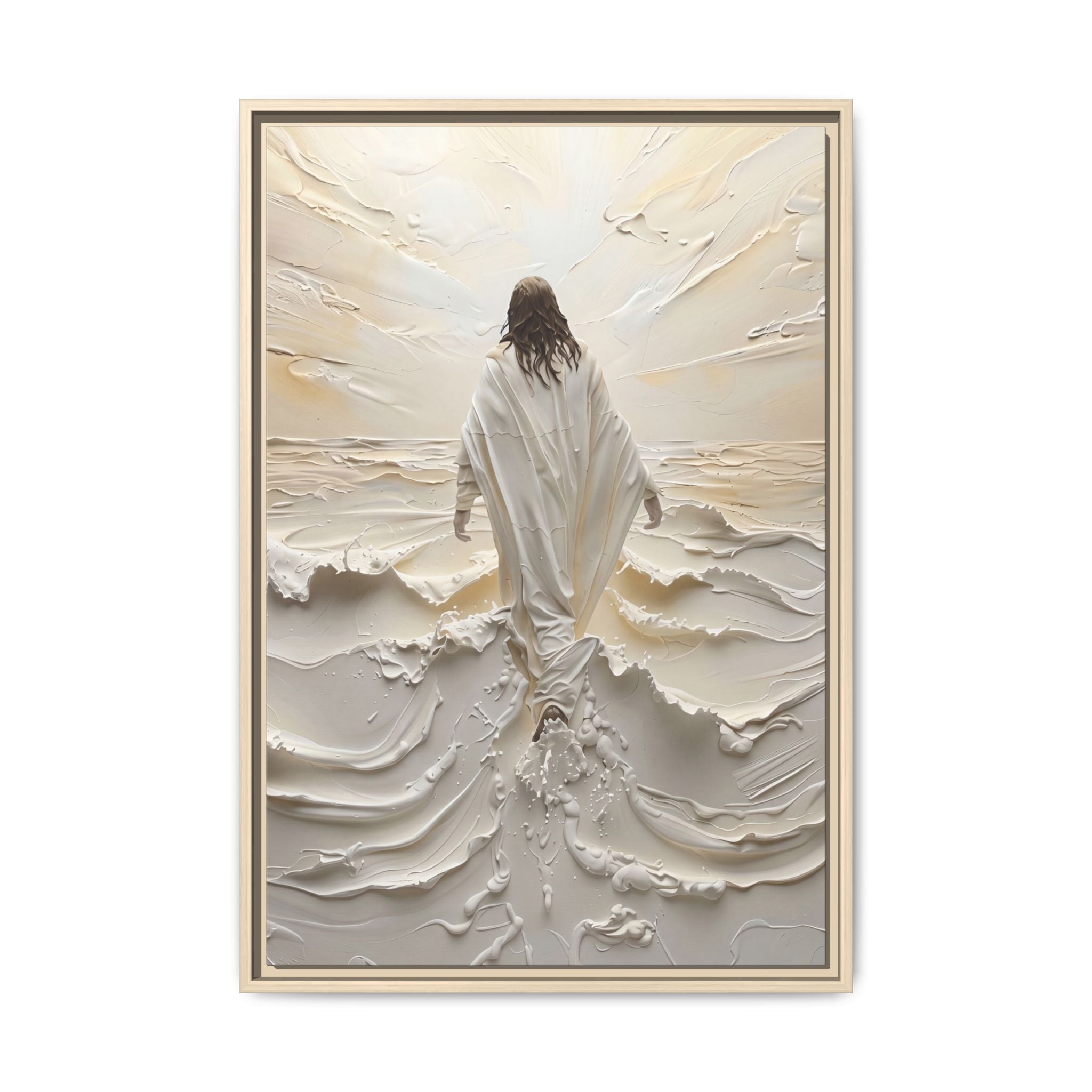 Christ Upon the Waves – Framed Canvas