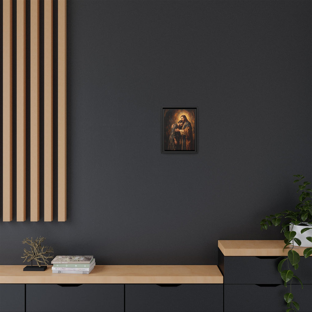 The Embrace of Christ – Framed Canvas
