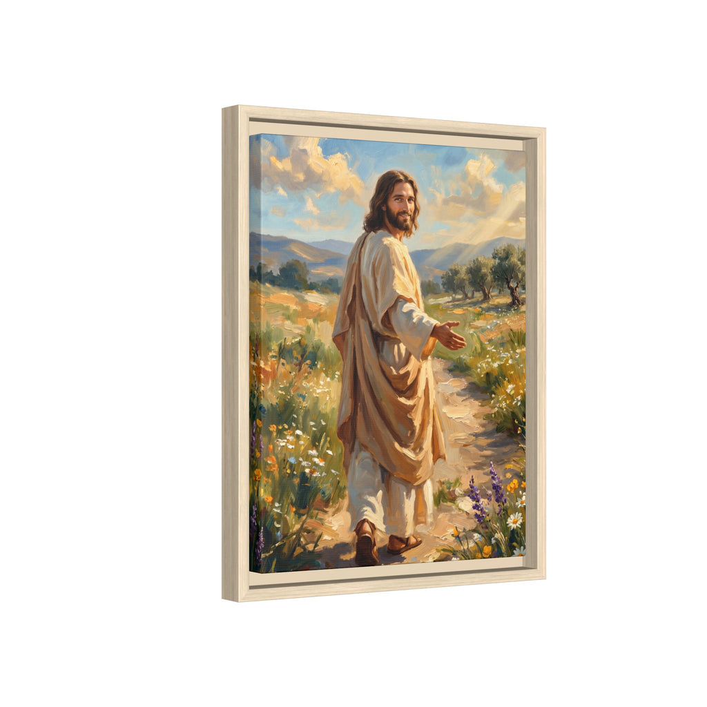 Running to Jesus – Framed Canvas