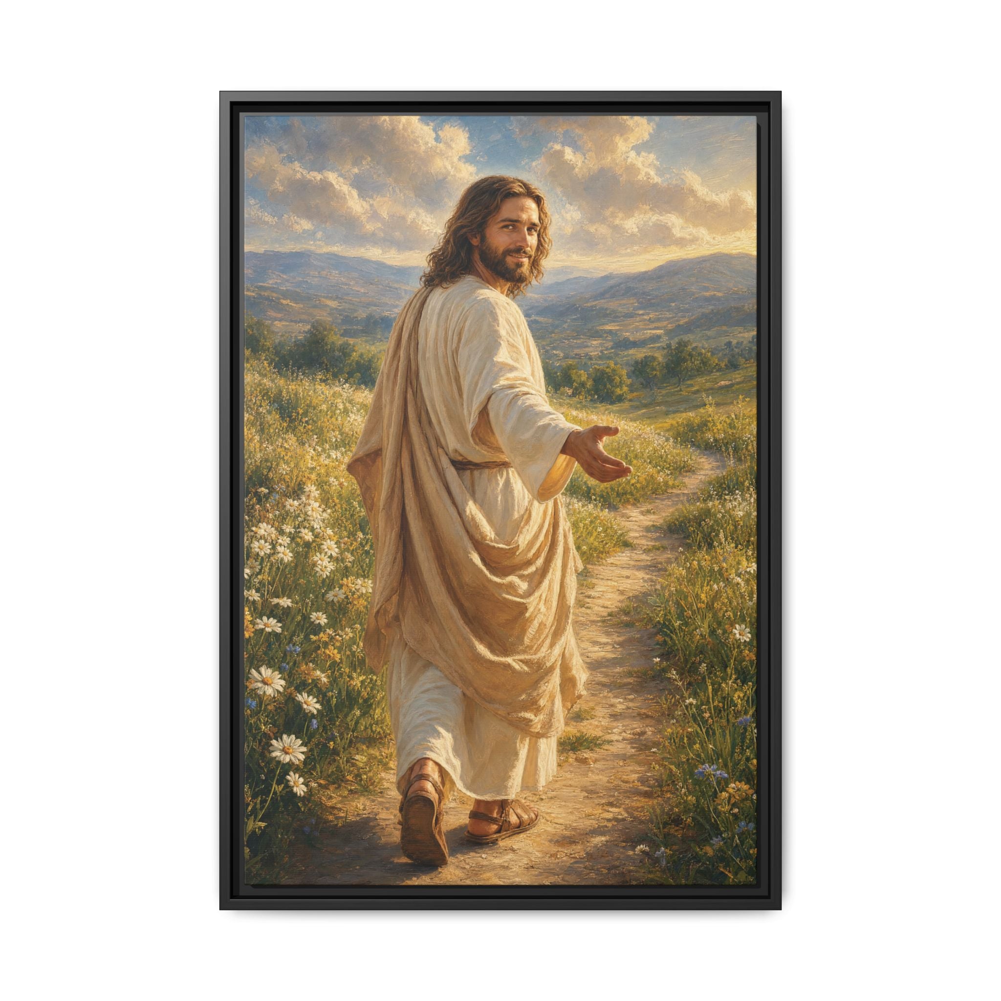 The Good Shepherd – Framed Canvas