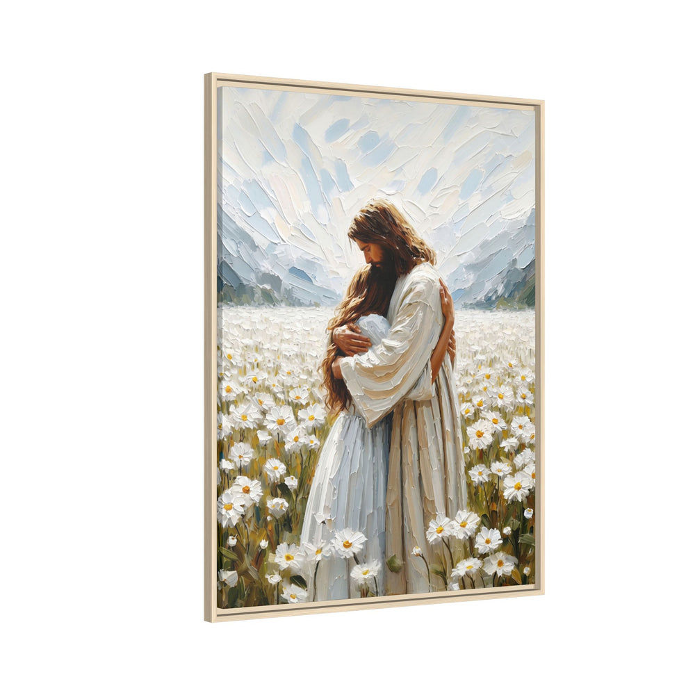 Held by Jesus – Framed Canvas