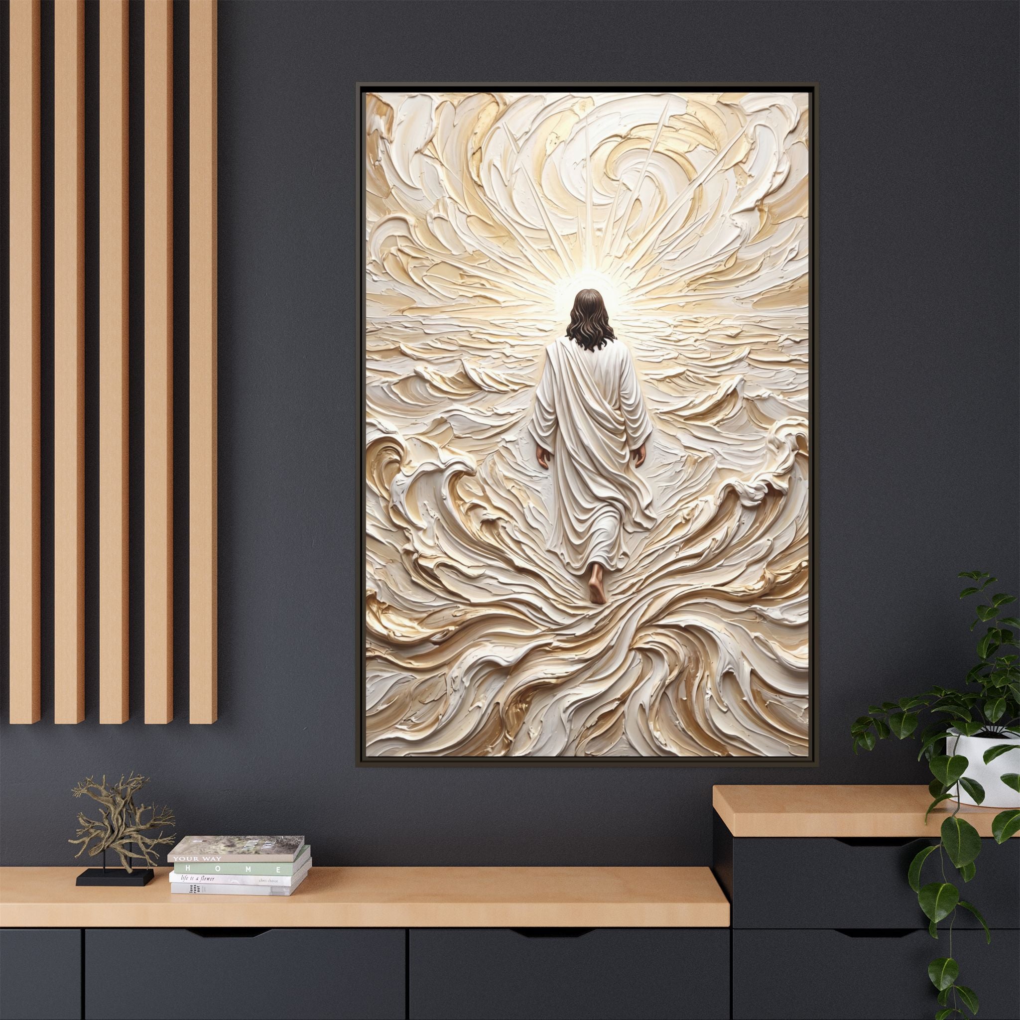 Surrendered in Prayer – Framed Canvas