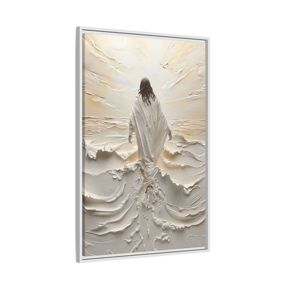 Christ Upon the Waves – Framed Canvas