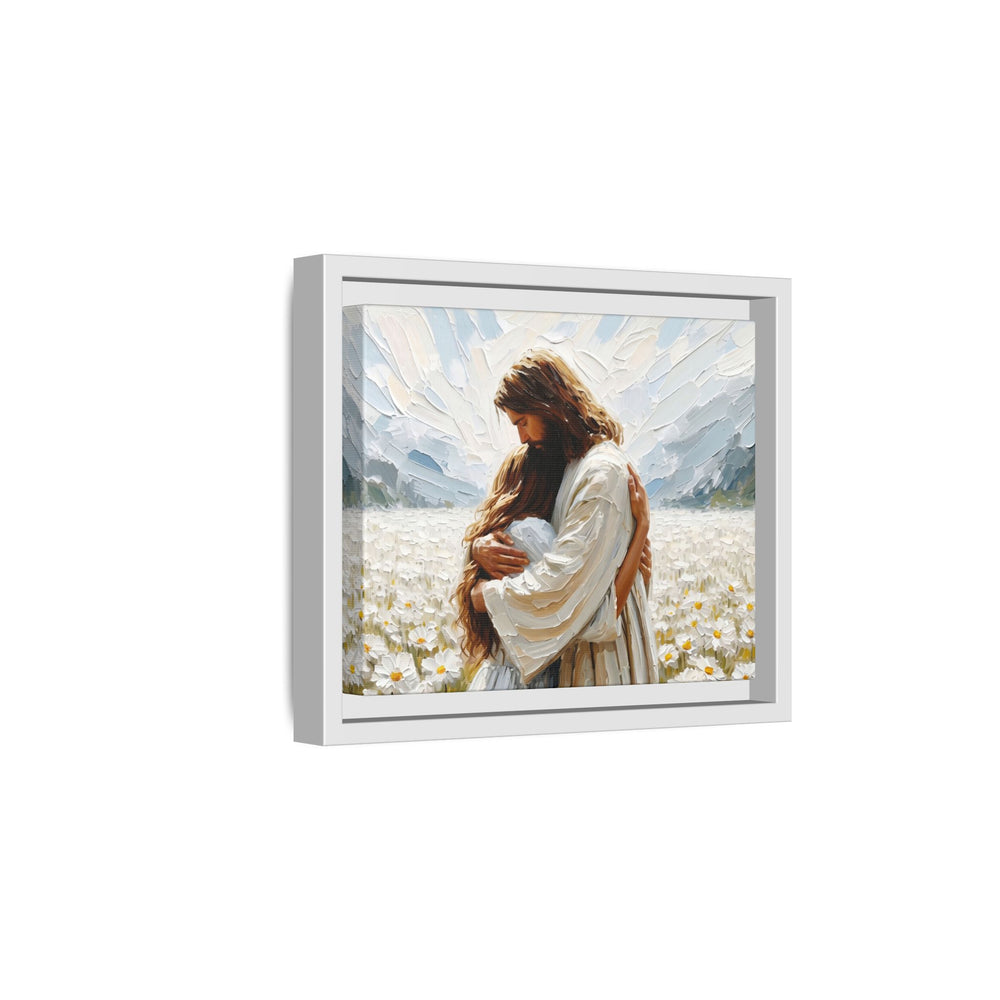 Held by Jesus – Framed Canvas