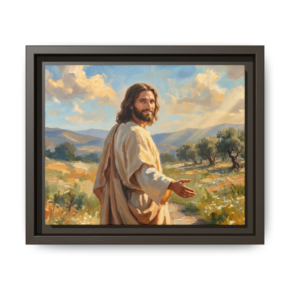 Running to Jesus – Framed Canvas