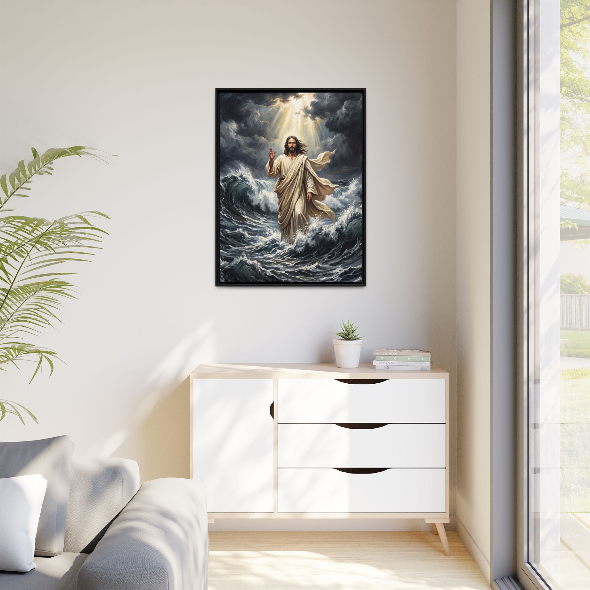 Master of the Storm – Framed Canvas