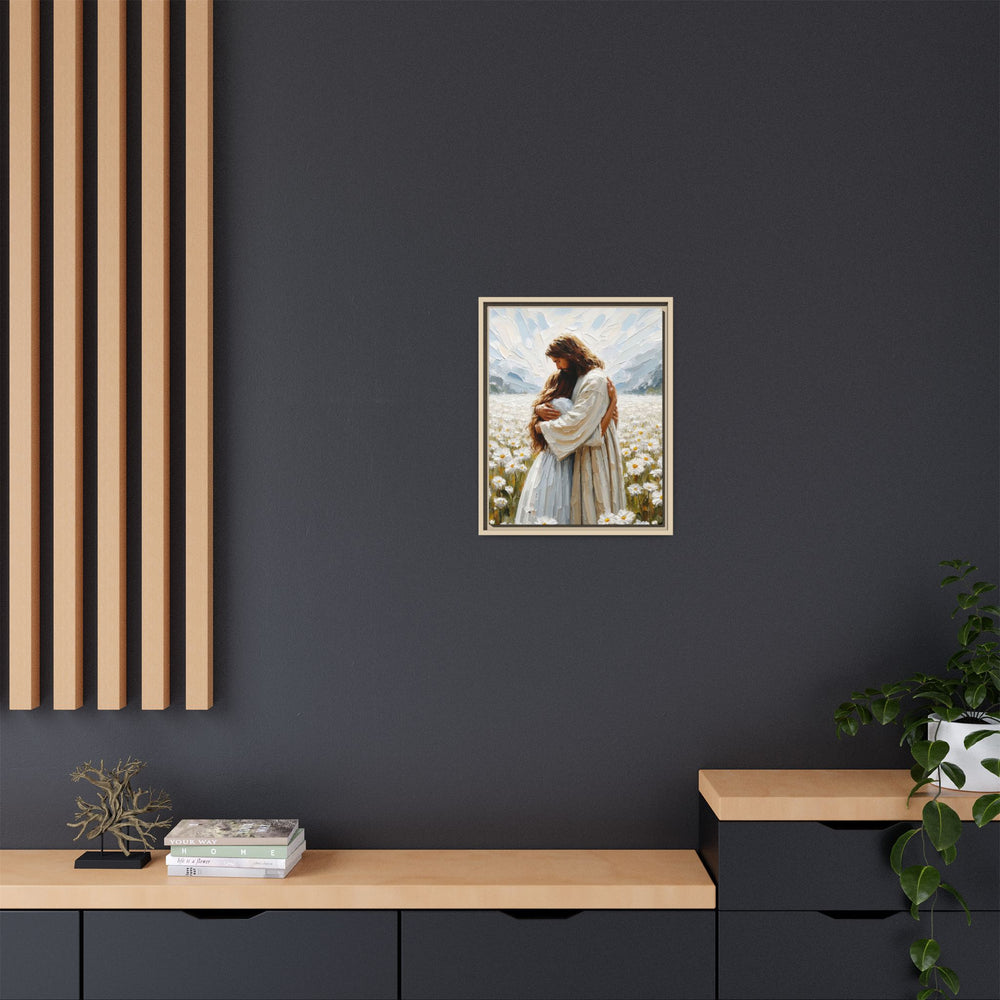 Held by Jesus – Framed Canvas
