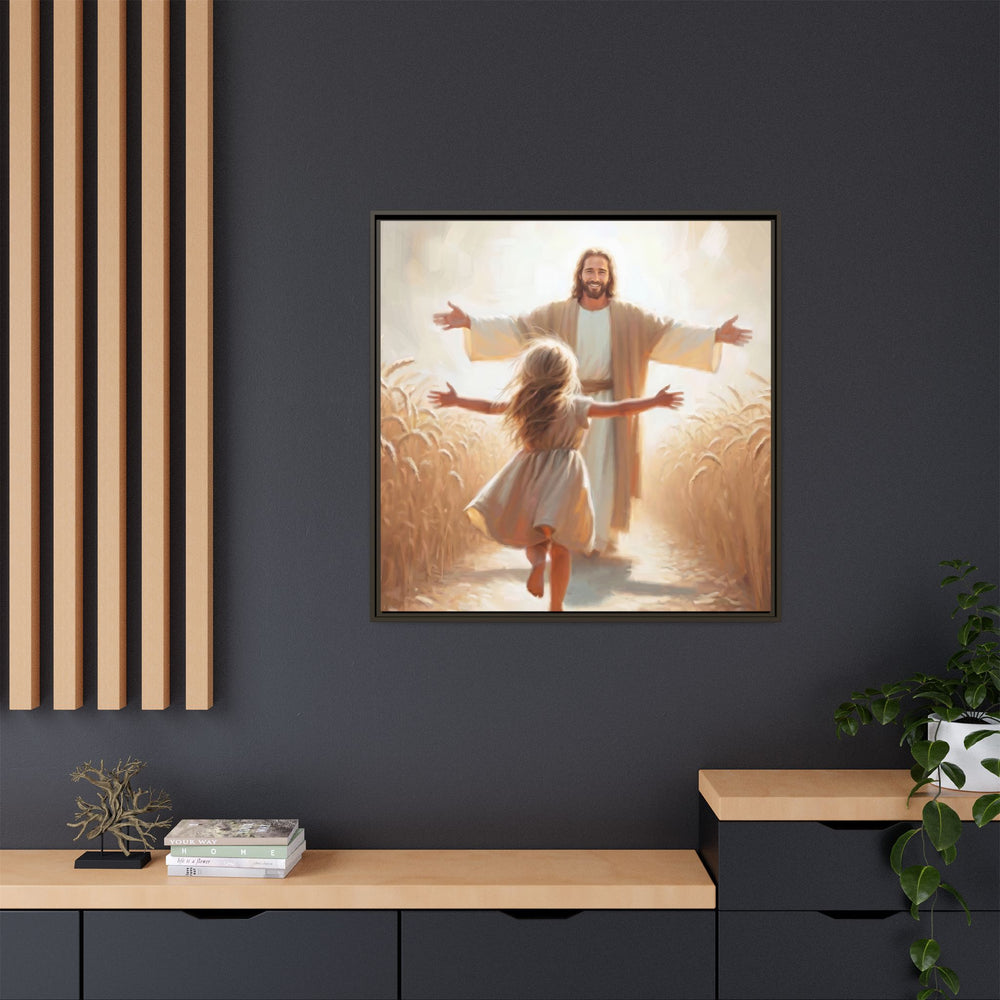 With Open Arms – Framed Canvas