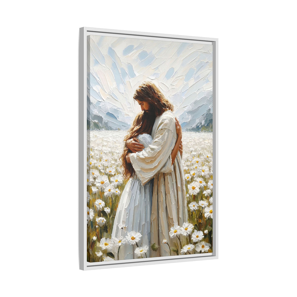 Held by Jesus – Framed Canvas