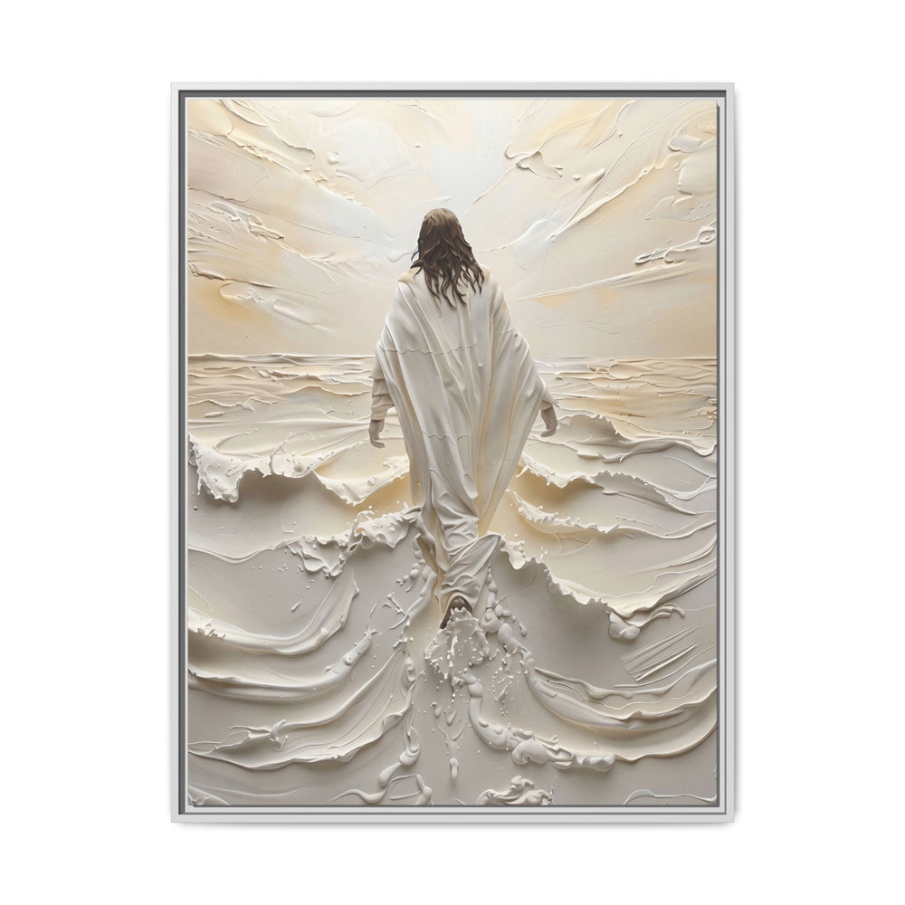Christ Upon the Waves – Framed Canvas
