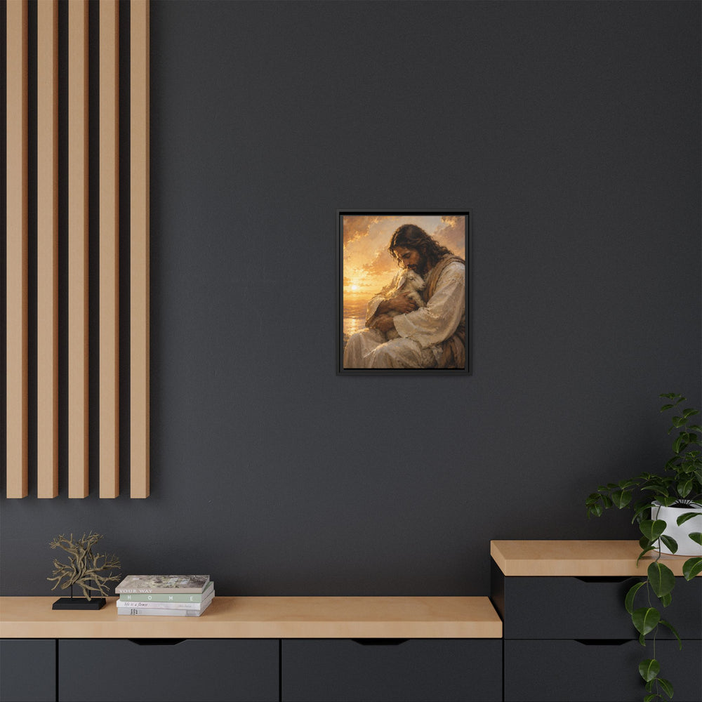 Comfort in His Presence – Framed Canvas