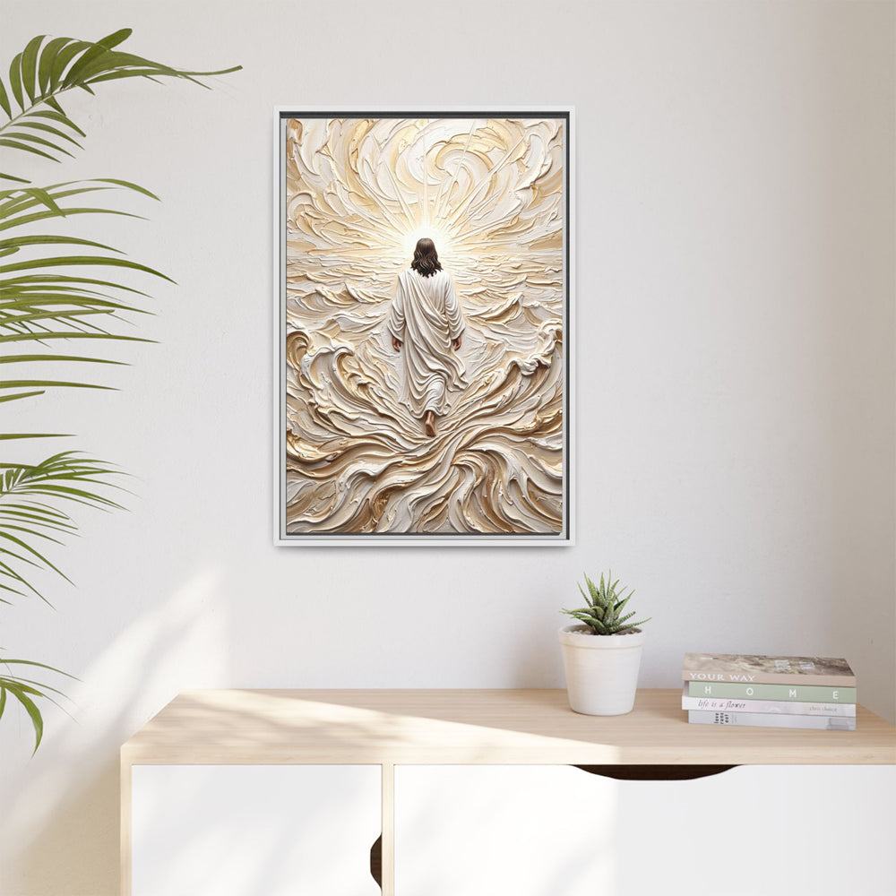 Surrendered in Prayer – Framed Canvas