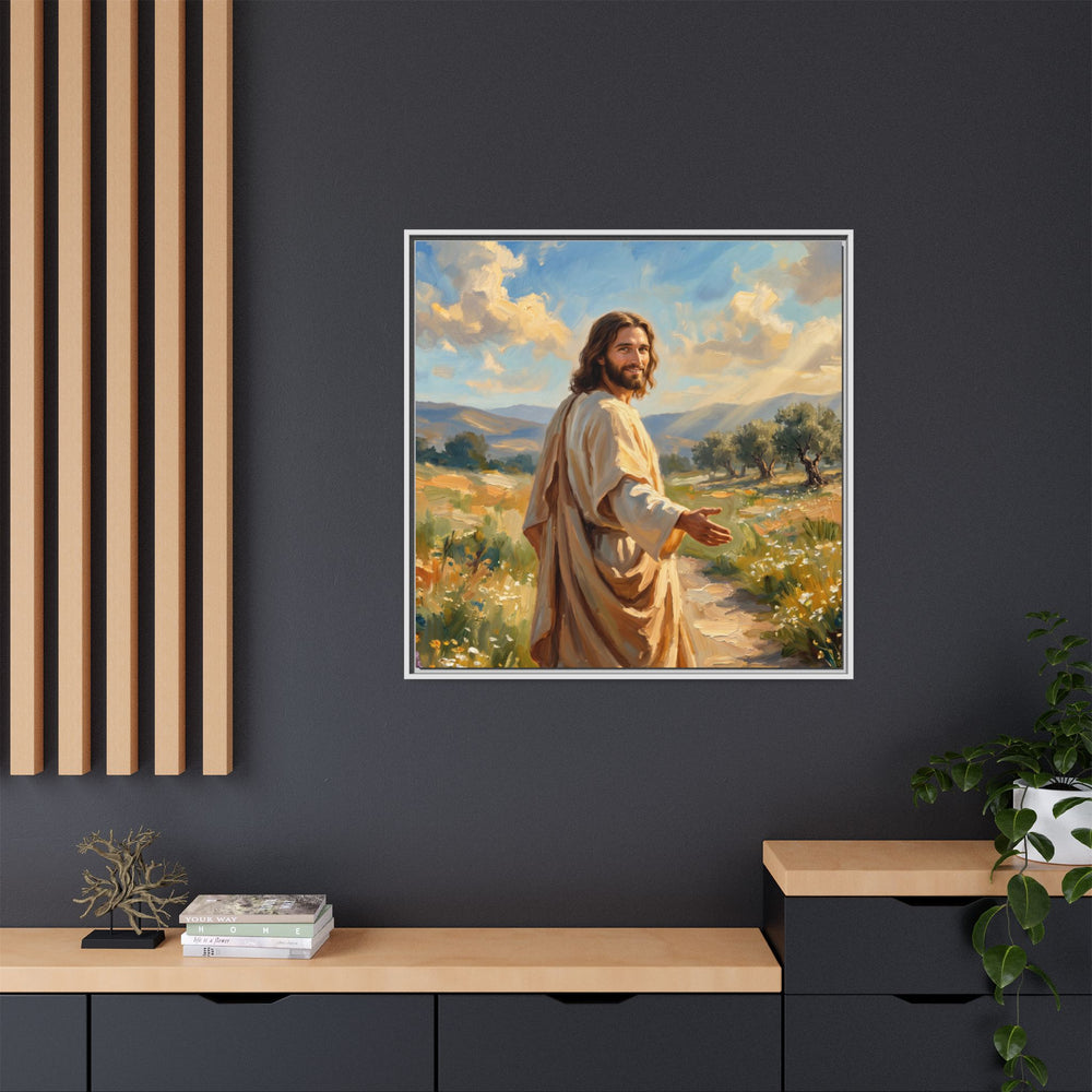 Running to Jesus – Framed Canvas