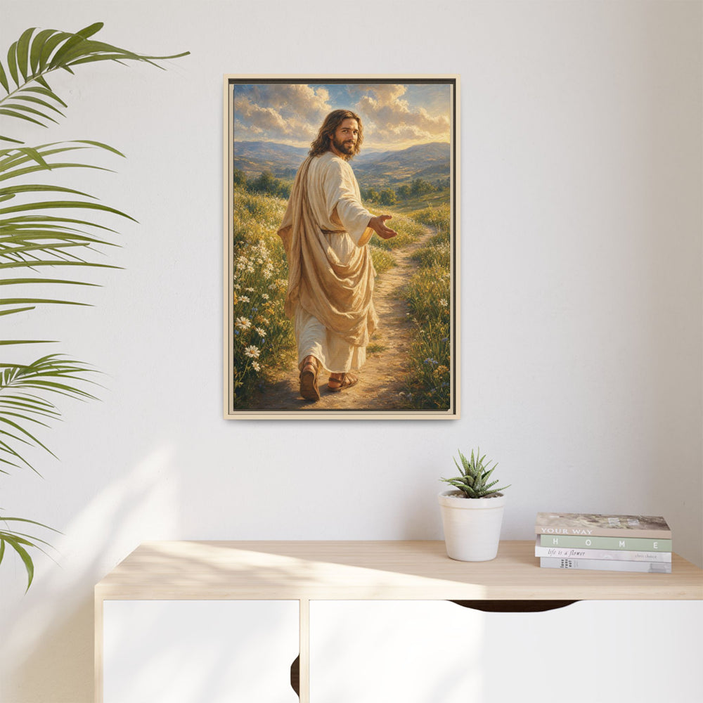 The Good Shepherd – Framed Canvas