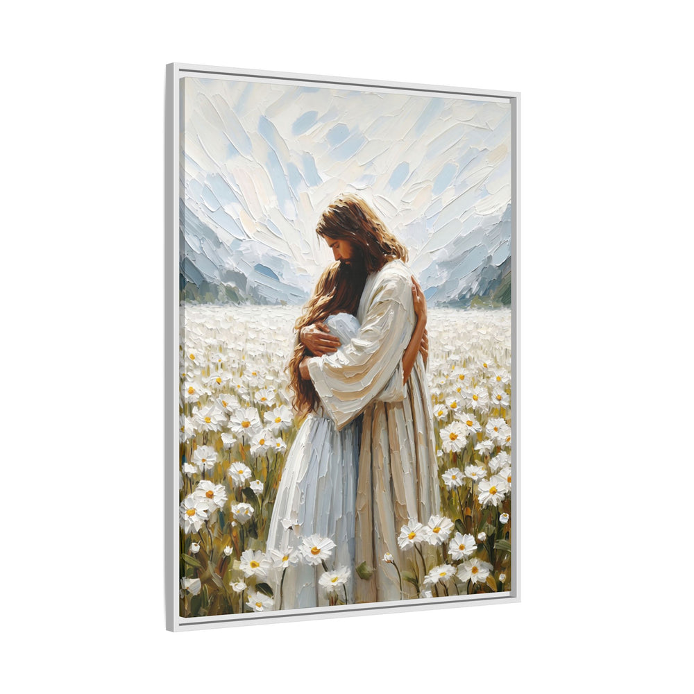 Held by Jesus – Framed Canvas