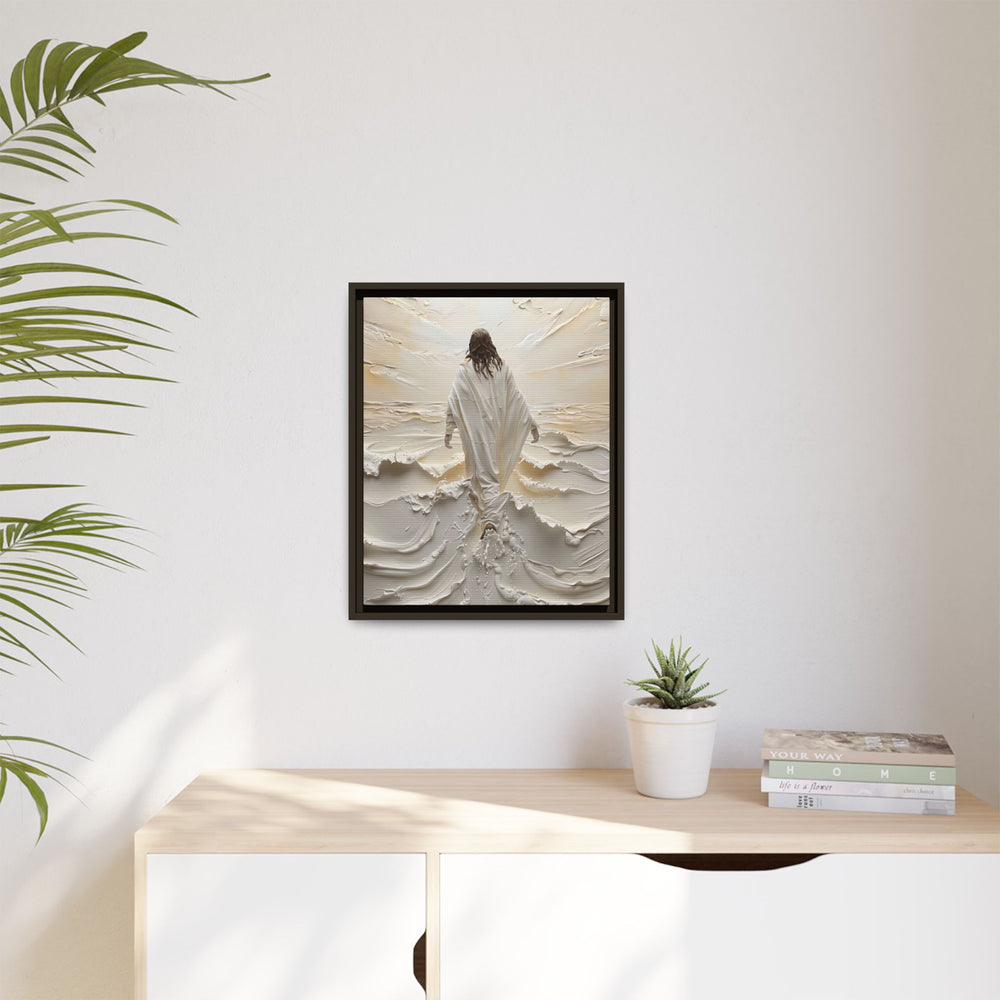 Christ Upon the Waves – Framed Canvas