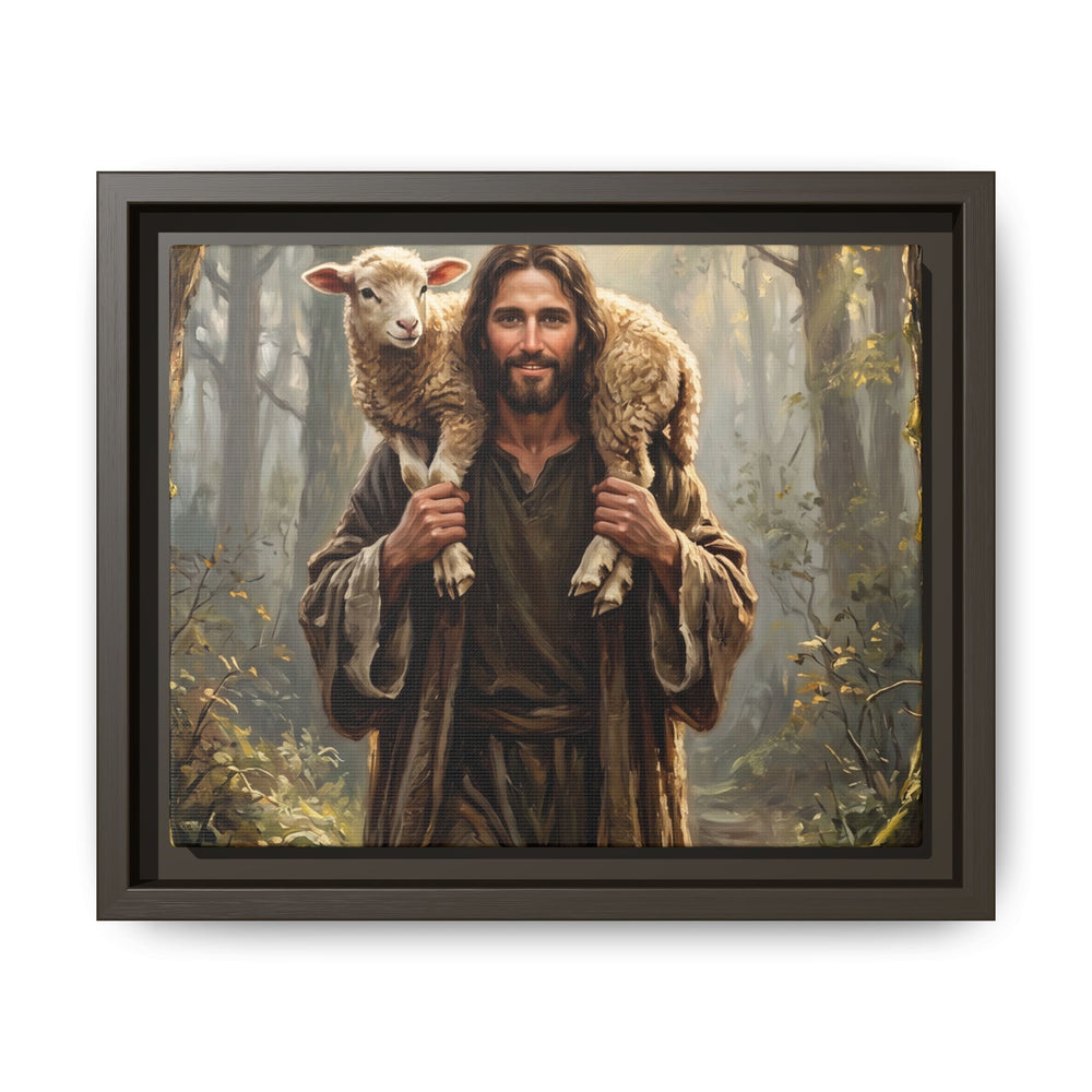 Jesus and the Child – Framed Canvas