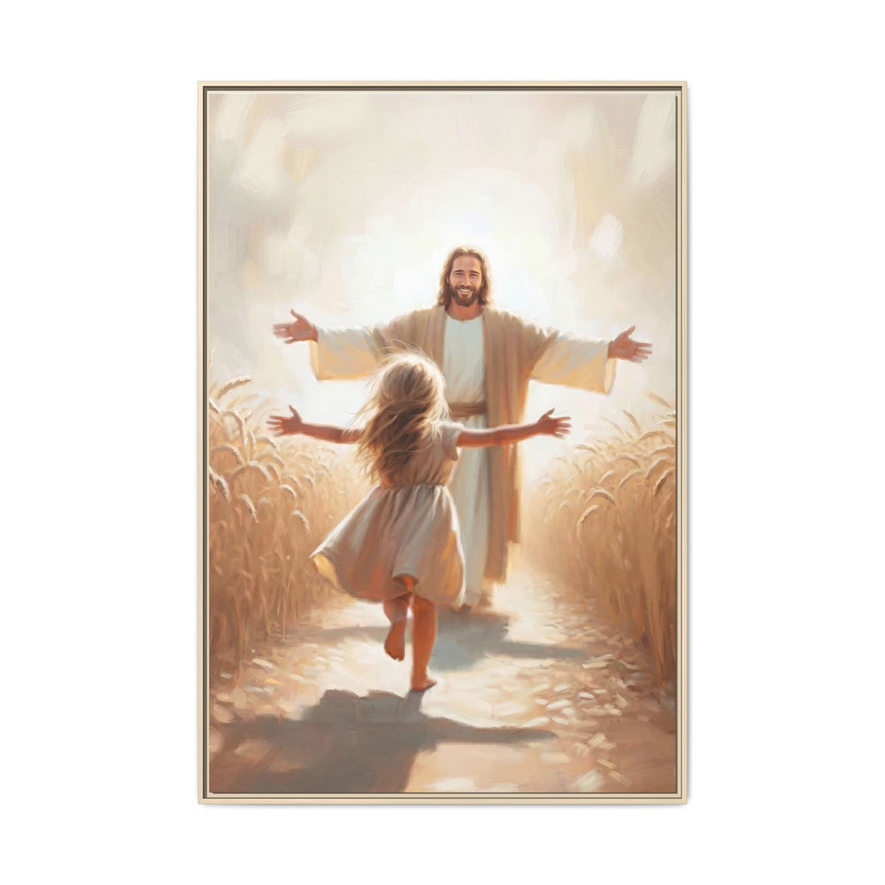 With Open Arms – Framed Canvas