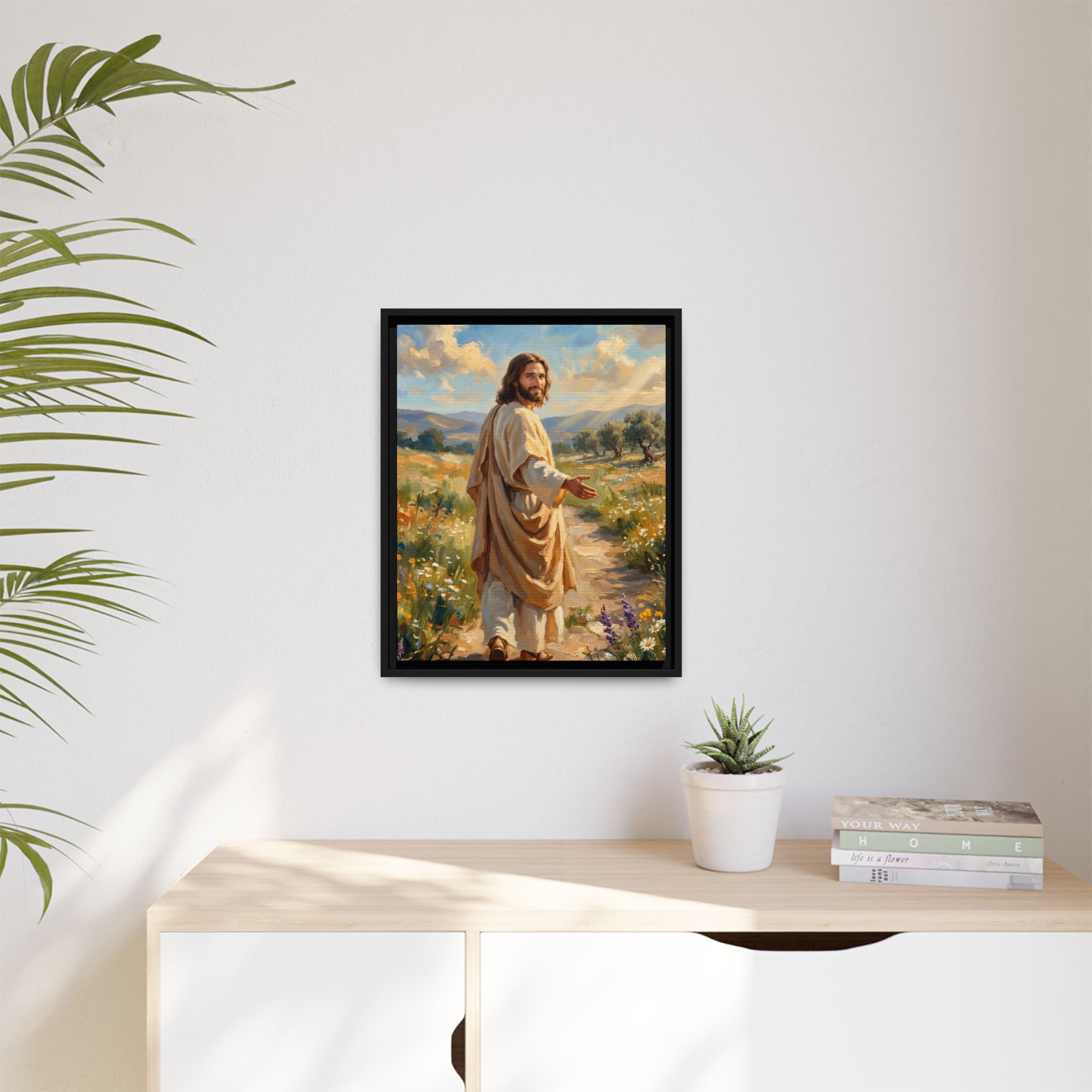 Running to Jesus – Framed Canvas