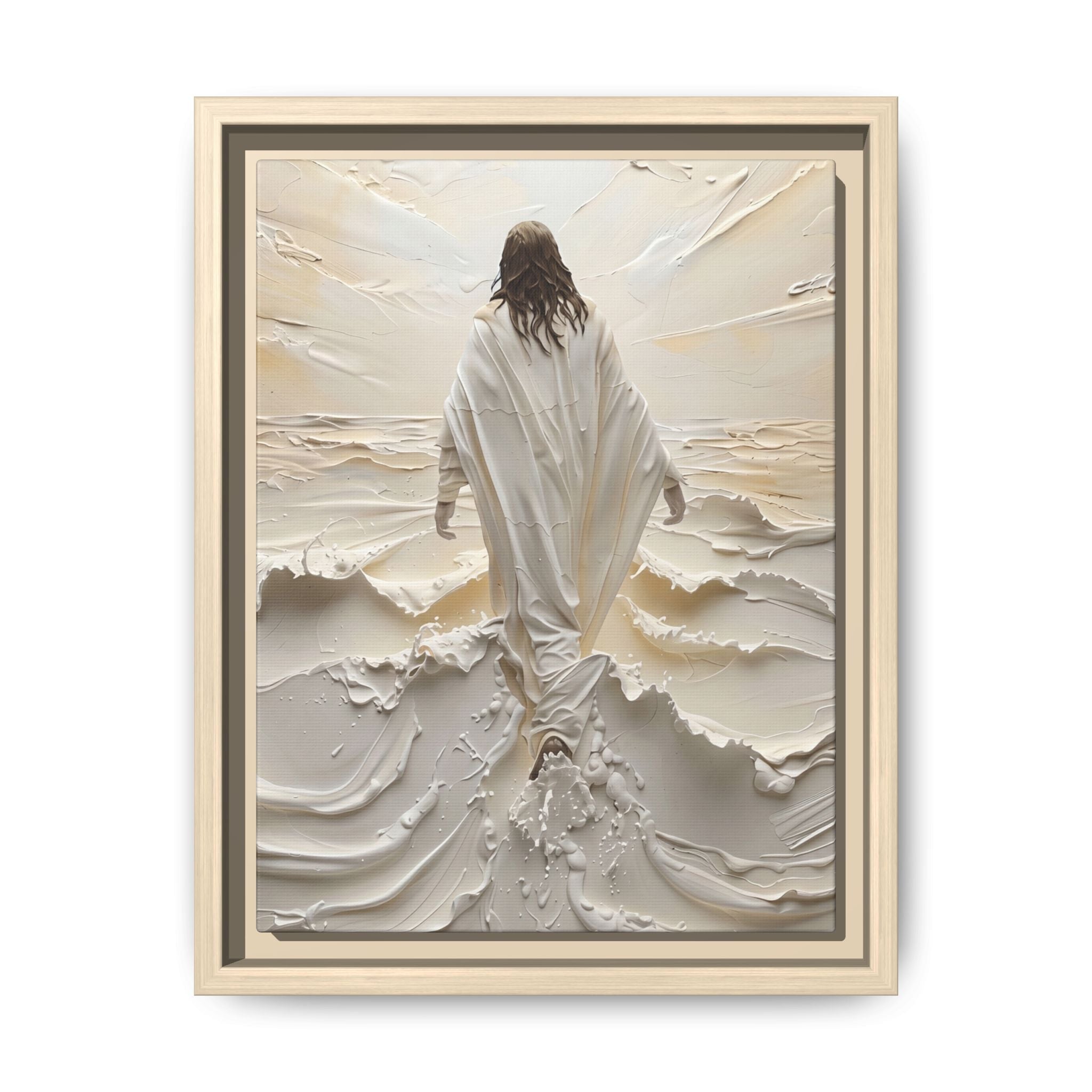 Christ Upon the Waves – Framed Canvas