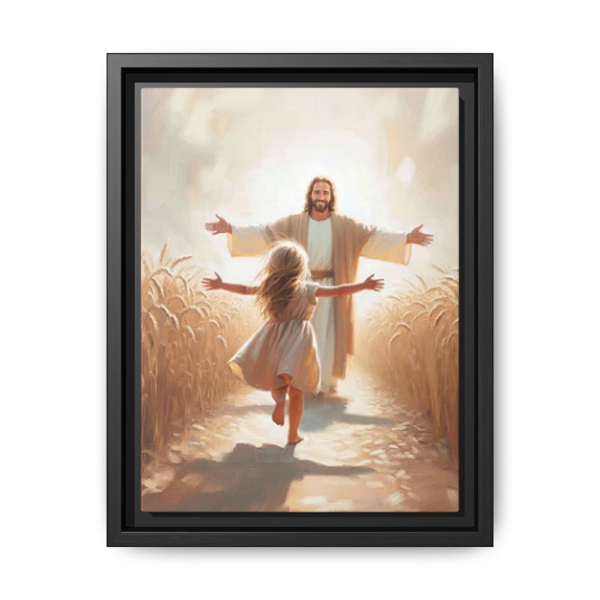 With Open Arms – Framed Canvas