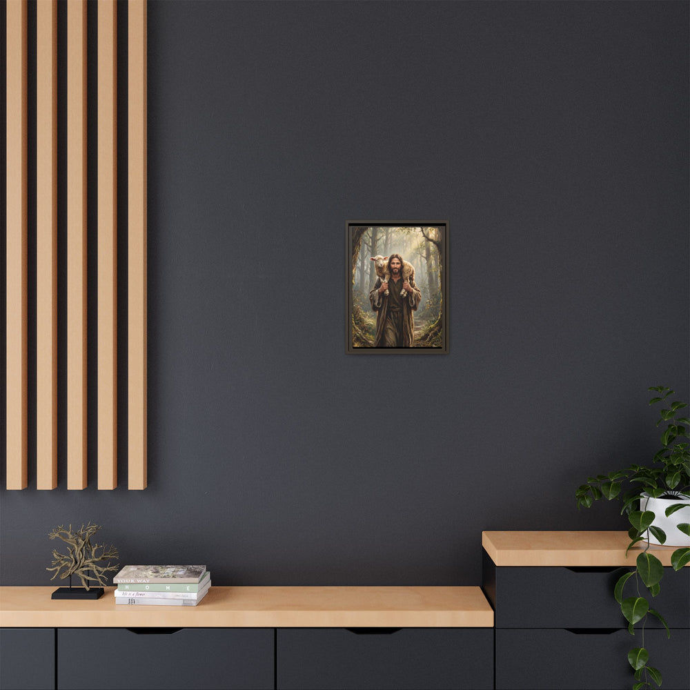 Jesus and the Child – Framed Canvas
