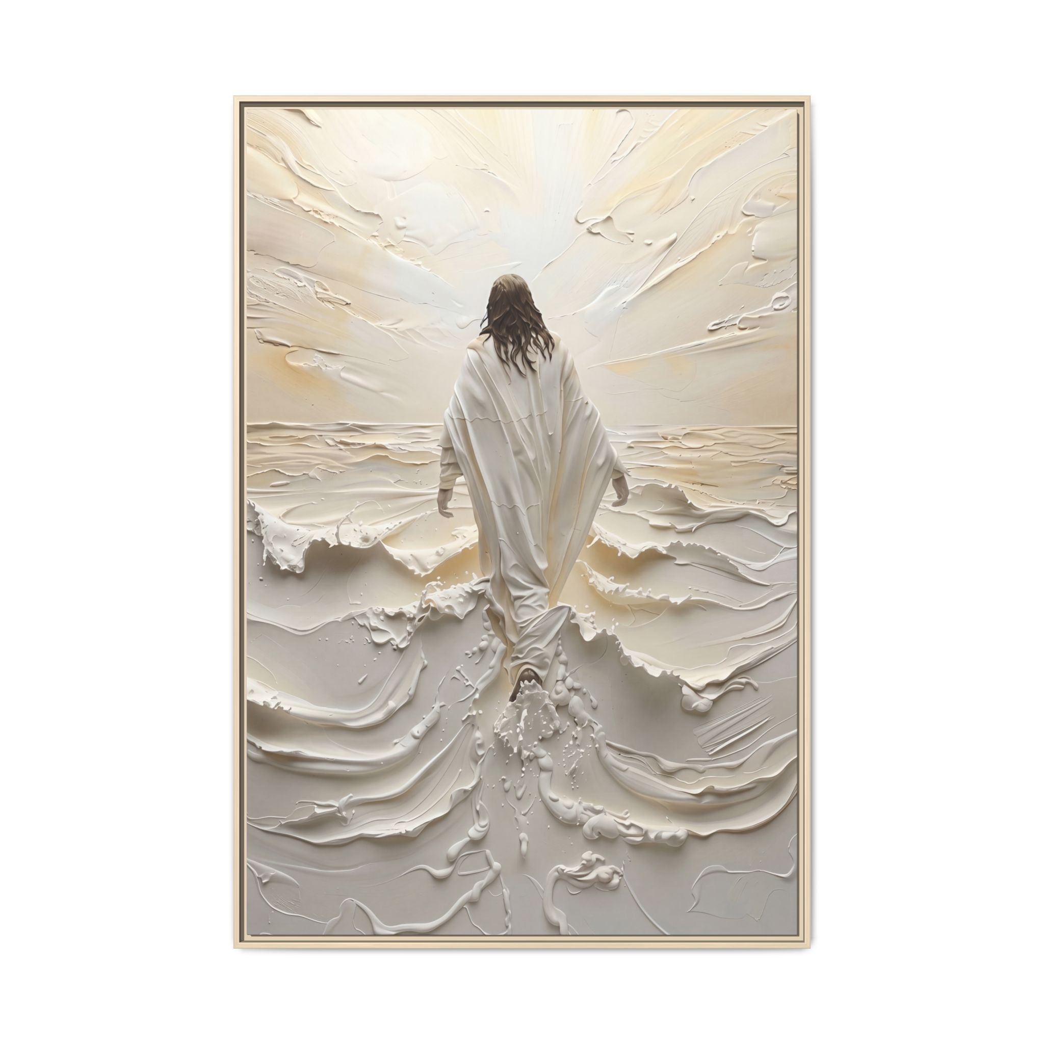 Christ Upon the Waves – Framed Canvas
