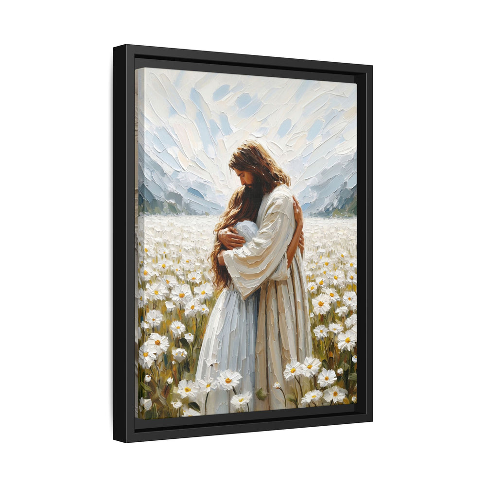 Held by Jesus – Framed Canvas