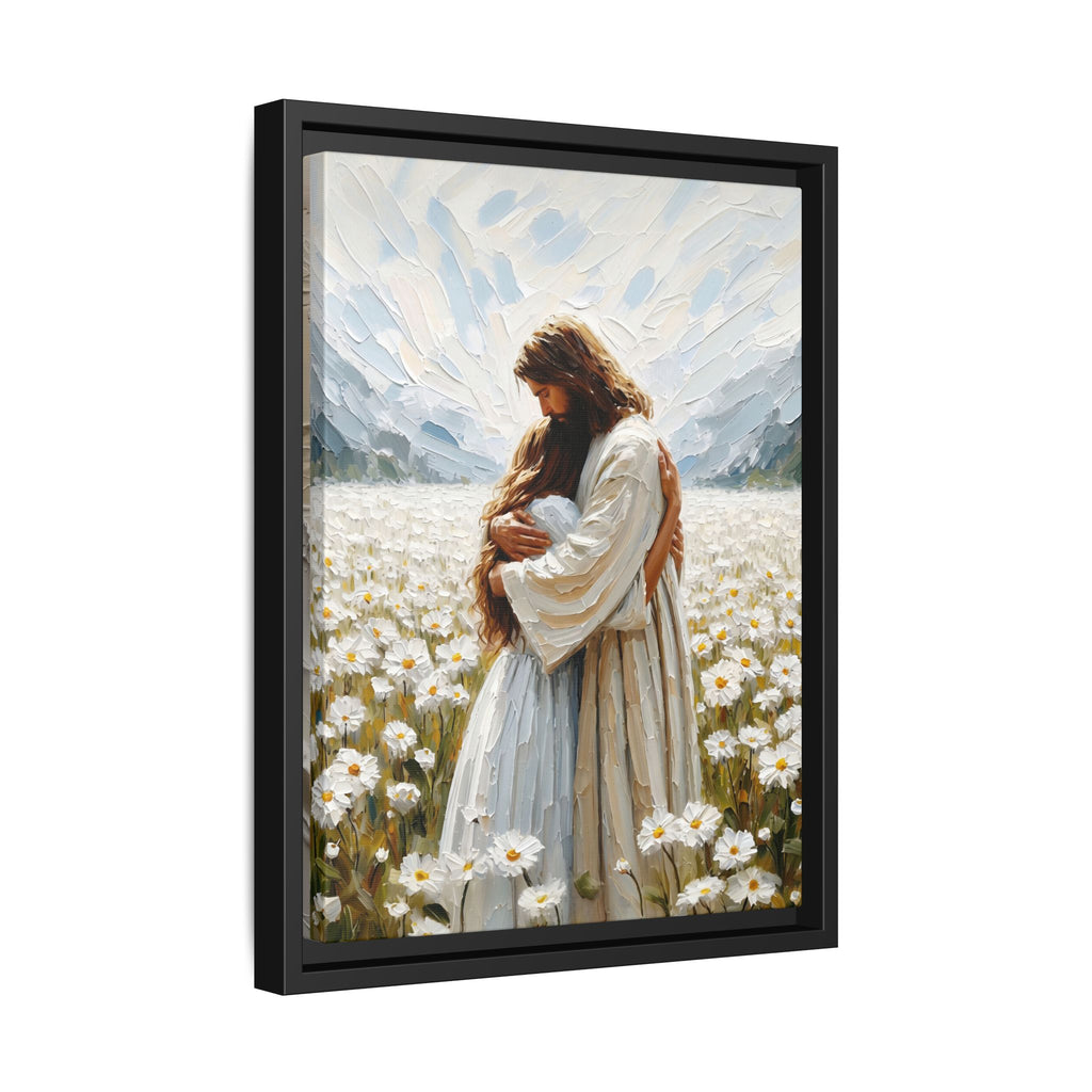 Held by Jesus – Framed Canvas