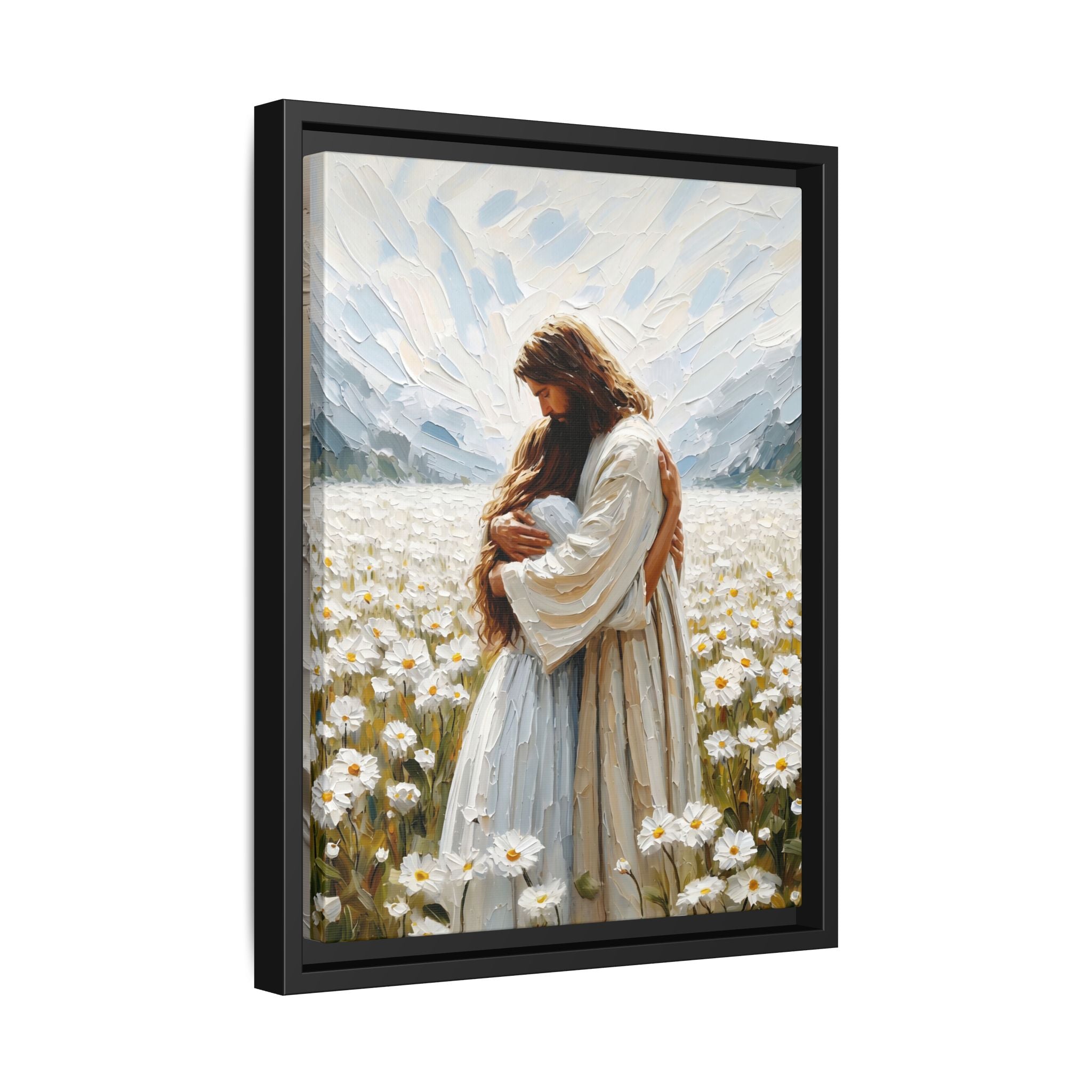 Held by Jesus – Framed Canvas