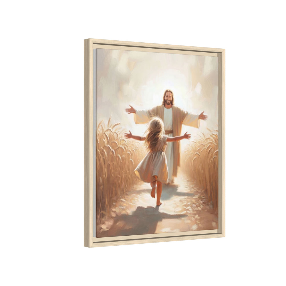 With Open Arms – Framed Canvas