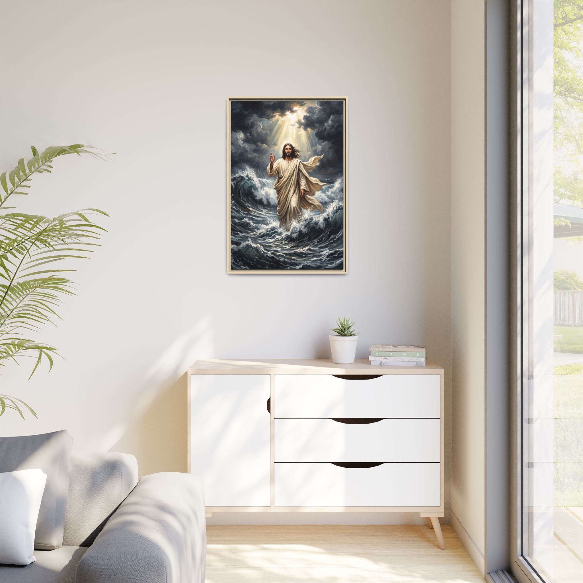 Master of the Storm – Framed Canvas
