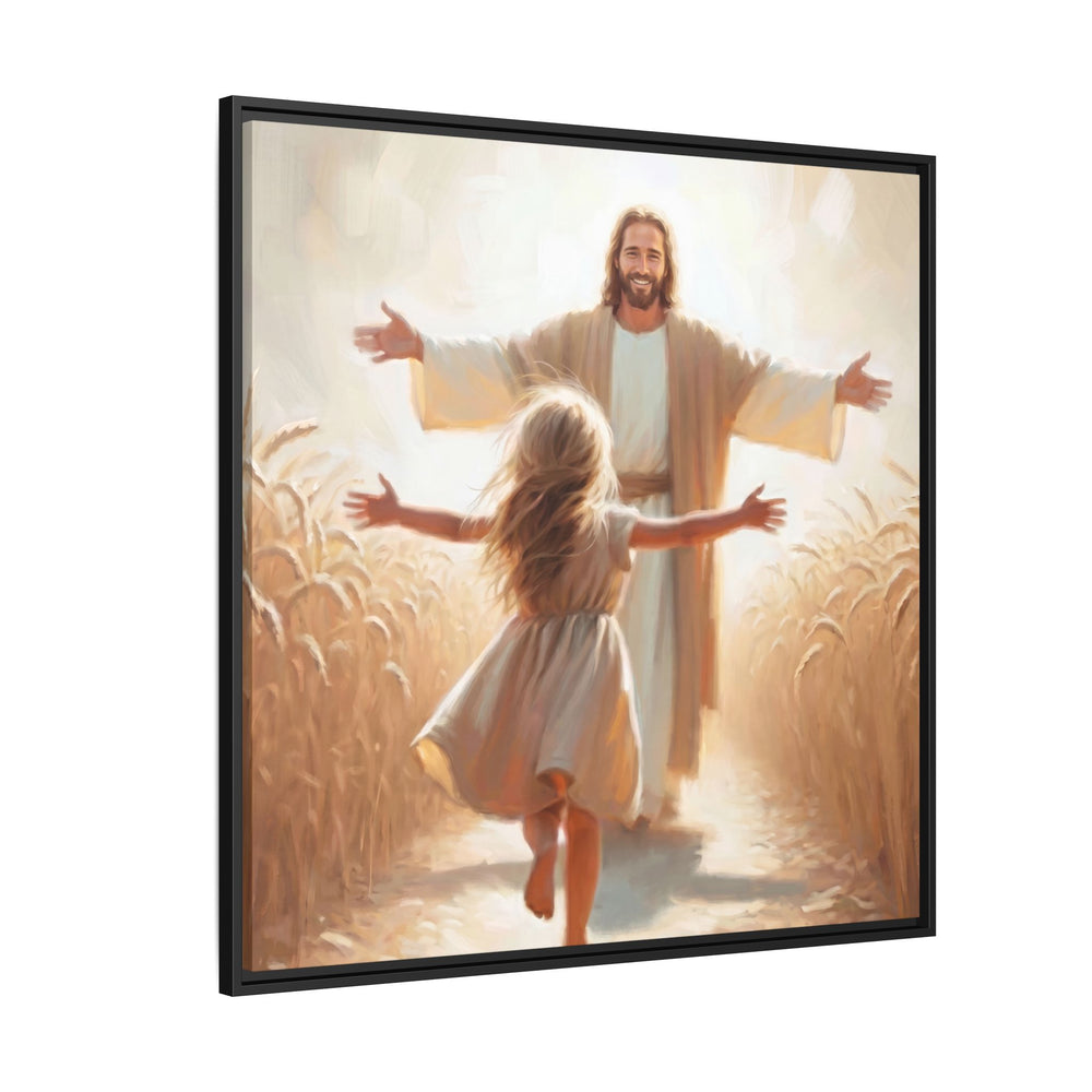 With Open Arms – Framed Canvas